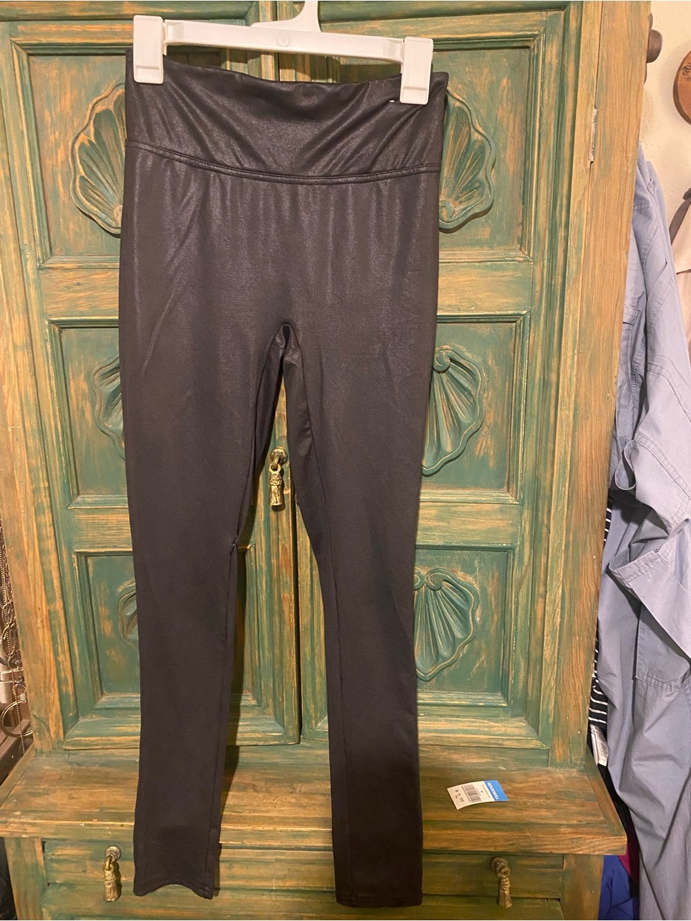 Serra Black Girls' High-Waist Stretch Leggings